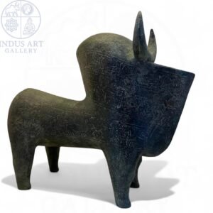 Ancient Bronze Humped Bull Antique