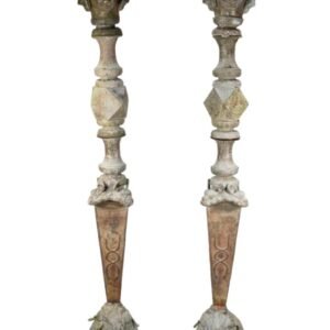 Vajrayana Ritual Phurba (Kīla) — Pair of Ritual Pillars
