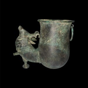 Bronze Vessel with Deer-Head Spout