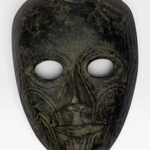 Carved Bronze mask / facial plaque