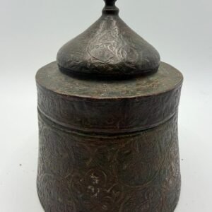 An exceptional Khurasan silver-inlaid bronze inkwell, probably Herat, circa 1200